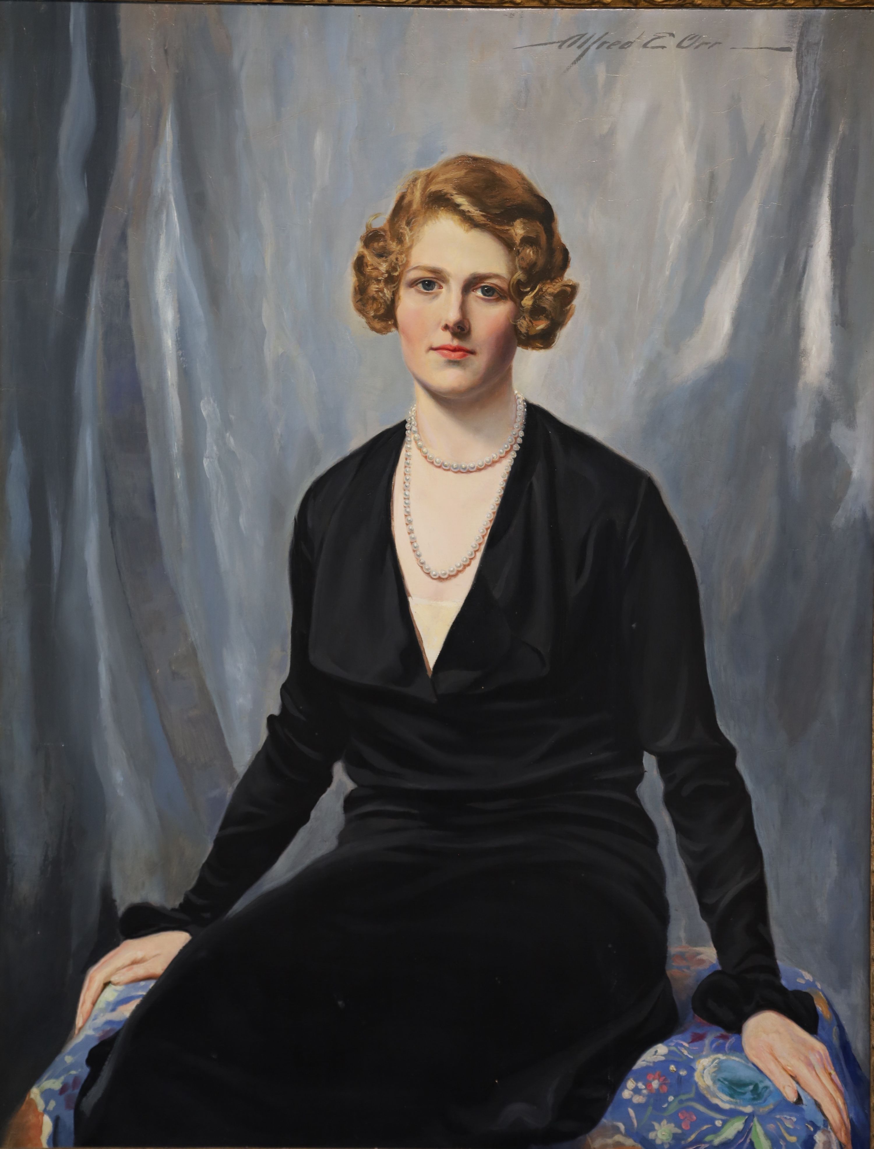 Alfred Everitt Orr (1871-1931) Portrait of Marjorie, Countess of Brecknock 110 x 85cm